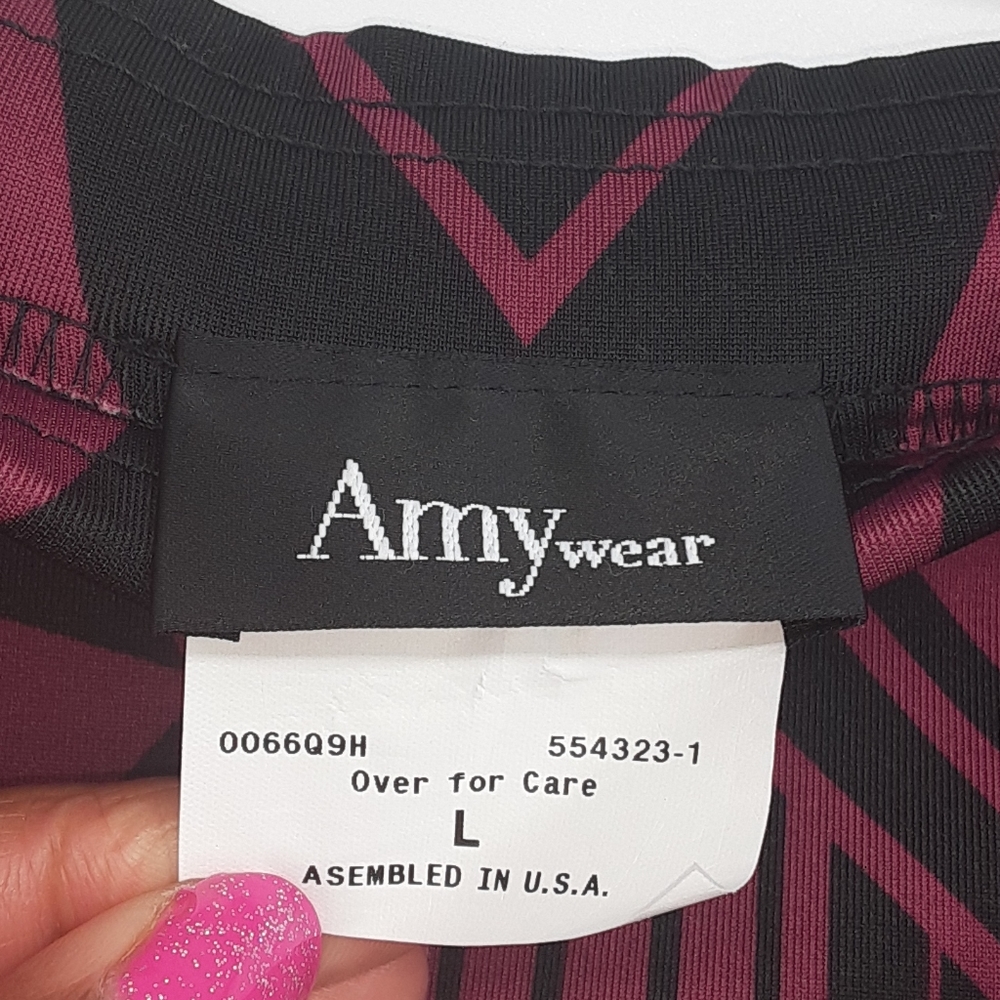Amy Wear Black/Fuscia Bodycon Skirt - Picture 3 of 8
